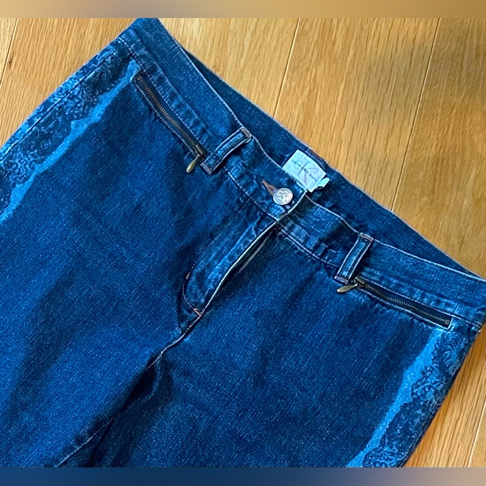 Vintage Denim Boot Cut Jeans Hippie Boho Festival Western Sexy Size 10 (8) EUC